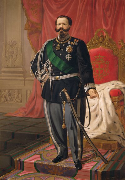 Portrait of Victor Emmanuel II of Italy by Cesare Campini